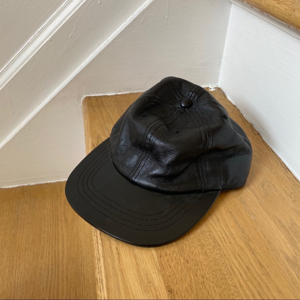 American Apparel Fitted Leather Hat